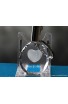 Crystal key ring (blue LED light) 35*40*10 (1.4 *1.6*0.4")