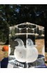 Crystal candle holder for Halloween 60*60*80 (2.4*2.4*3.1") - 3D Jack-o'-lantern